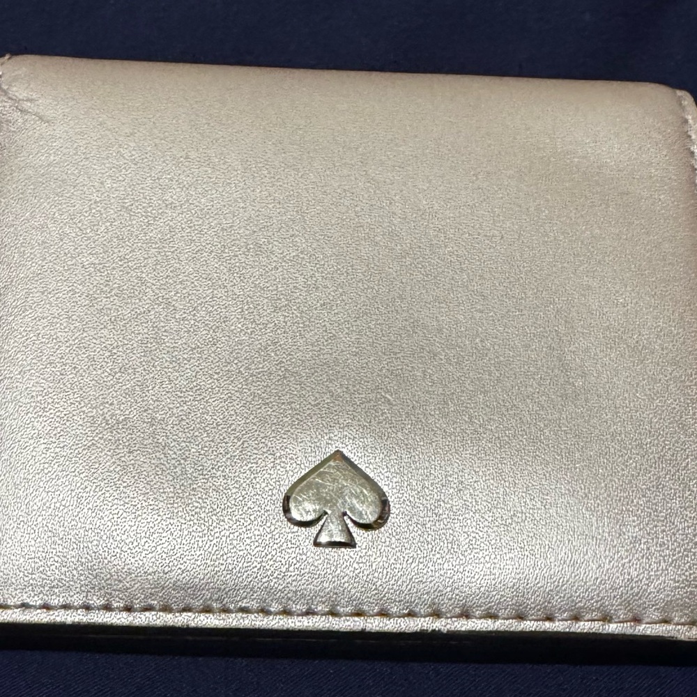 Kate Spade Metallic Rose Gold Wallet